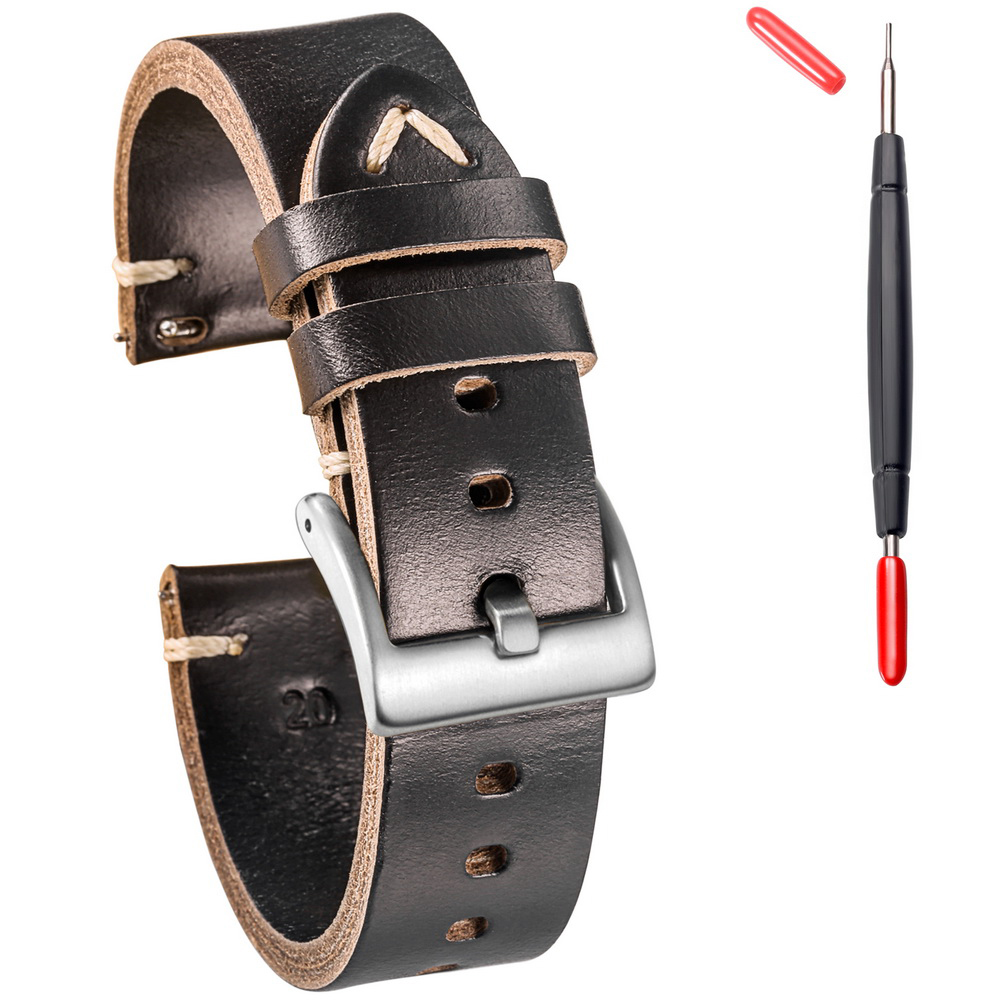 Suede Strap Watch - Кожаные ремешки для часов Hemsut, быстросъемные