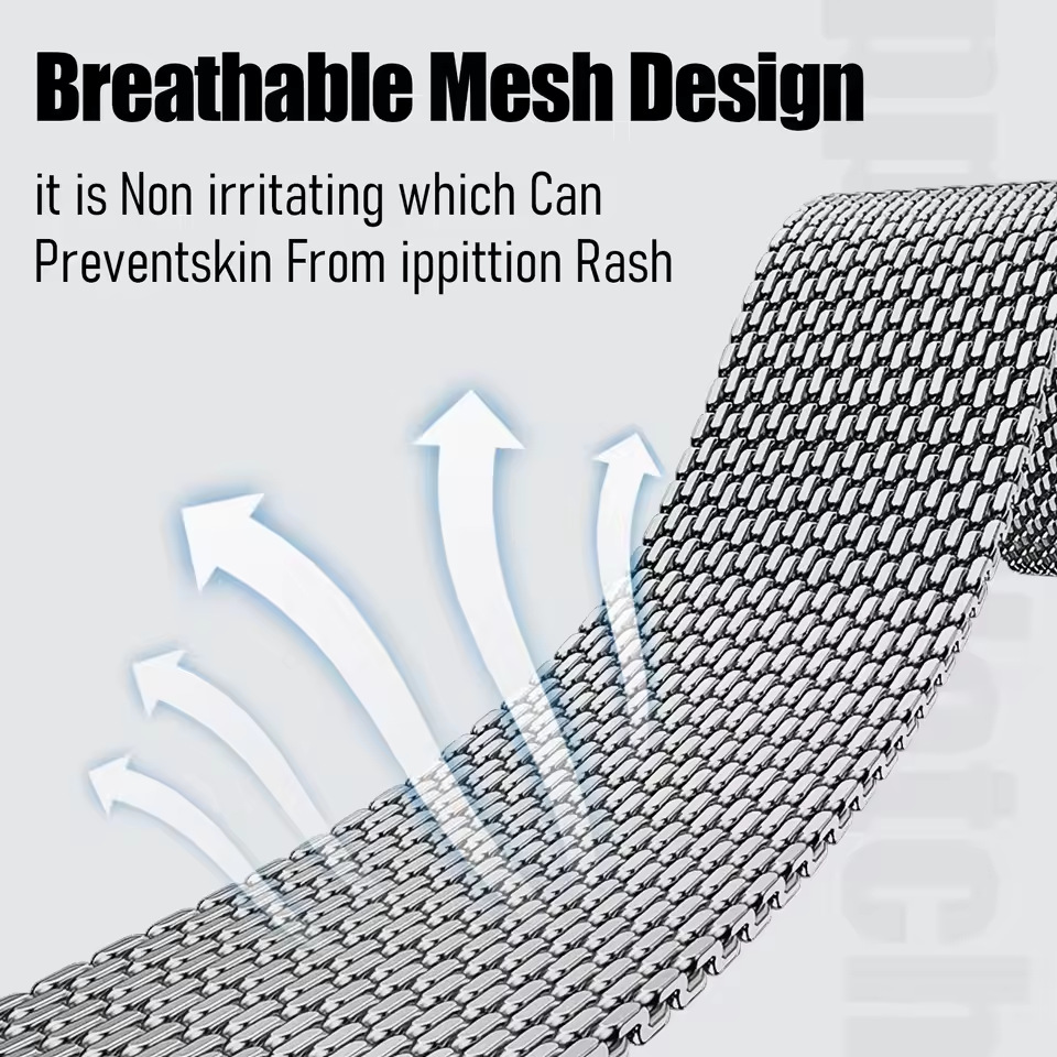 Стальной сетчатый ремешок-мила – обзор и цена Milanese Loop Magnetic