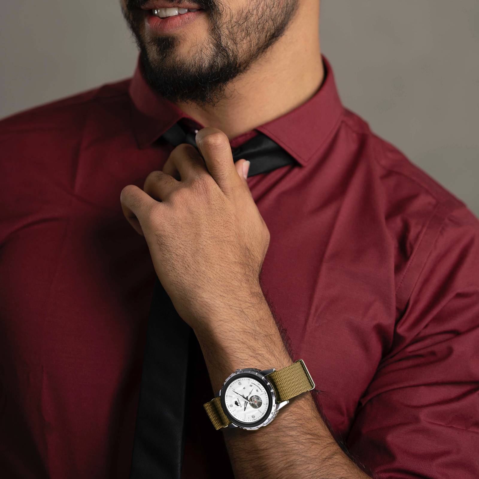 Ремешок для мужских часов BISO – обзор и цена Suede Strap Watch